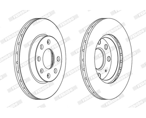Brake Disc PREMIER Coat+ disc DDF1130C Ferodo
