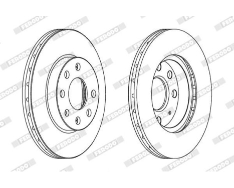 Brake Disc PREMIER Coat+ disc DDF1130C Ferodo