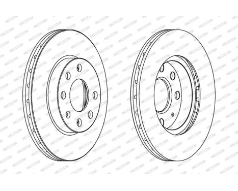 Brake Disc PREMIER Coat+ disc DDF1130C Ferodo
