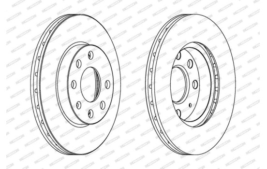 Brake Disc PREMIER Coat+ disc DDF1130C Ferodo