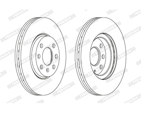 Brake Disc PREMIER Coat+ disc DDF1131C Ferodo