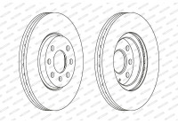 Brake Disc PREMIER Coat+ disc DDF1131C Ferodo