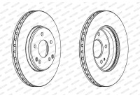 Brake Disc PREMIER Coat+ disc DDF1135C Ferodo