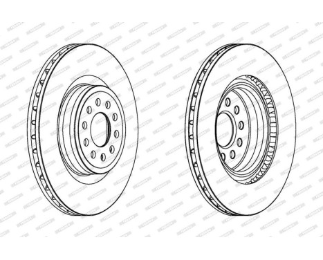 Brake Disc PREMIER Coat+ disc DDF1137C-1 Ferodo, Image 2
