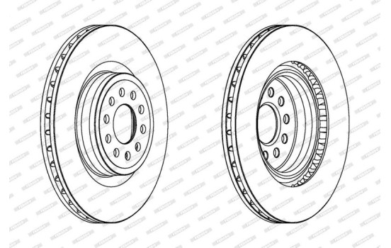 Brake Disc PREMIER Coat+ disc DDF1137C-1 Ferodo, Image 2
