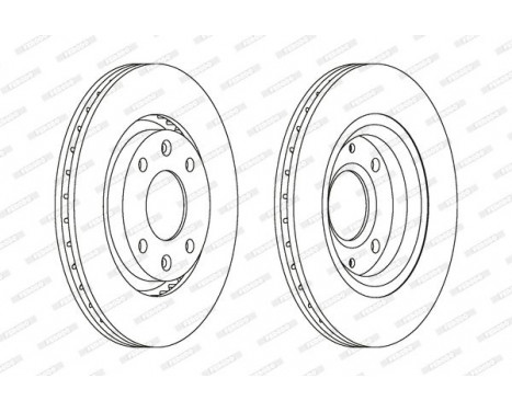 Brake Disc PREMIER Coat+ disc DDF1140C Ferodo