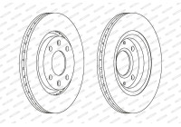 Brake Disc PREMIER Coat+ disc DDF1140C Ferodo