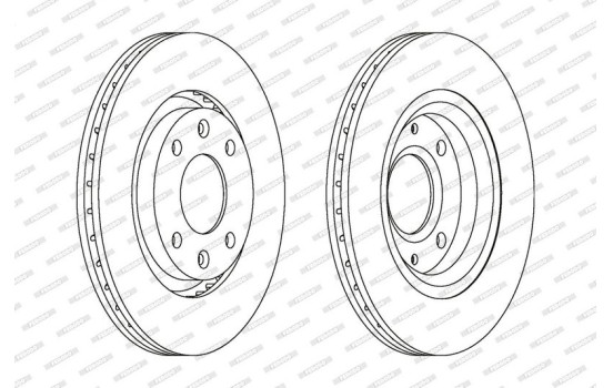 Brake Disc PREMIER Coat+ disc DDF1140C Ferodo