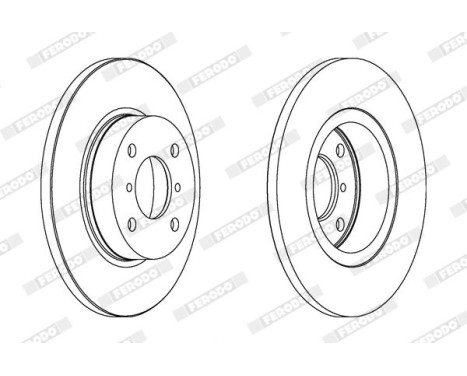 Brake Disc PREMIER Coat+ disc DDF1148C Ferodo