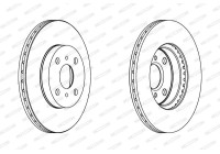 Brake Disc PREMIER Coat+ disc DDF1149C Ferodo