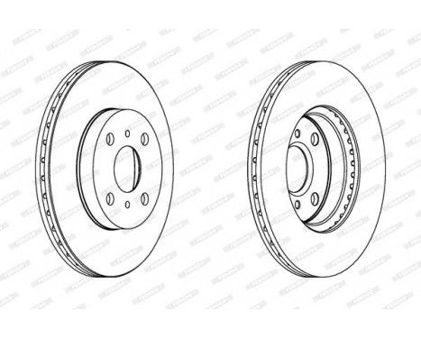 Brake Disc PREMIER Coat+ disc DDF1149C Ferodo, Image 2