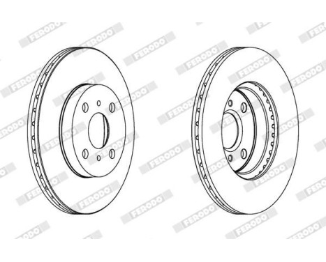 Brake Disc PREMIER Coat+ disc DDF1149C Ferodo, Image 2