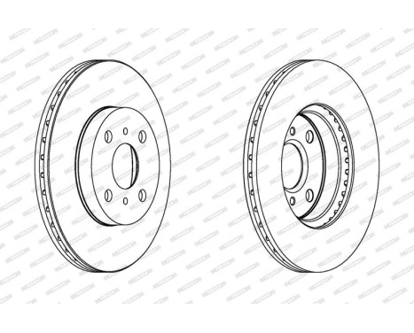 Brake Disc PREMIER Coat+ disc DDF1149C Ferodo, Image 2