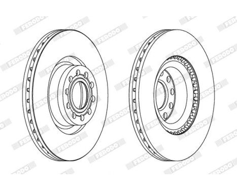 Brake Disc PREMIER Coat+ disc DDF1150C-1 Ferodo, Image 2