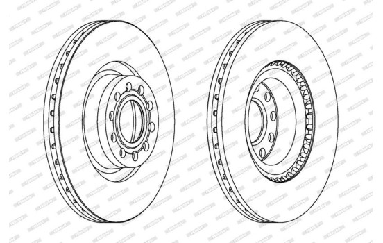 Brake Disc PREMIER Coat+ disc DDF1150C-1 Ferodo, Image 2