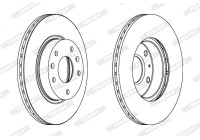 Brake Disc PREMIER Coat+ disc DDF1151C Ferodo