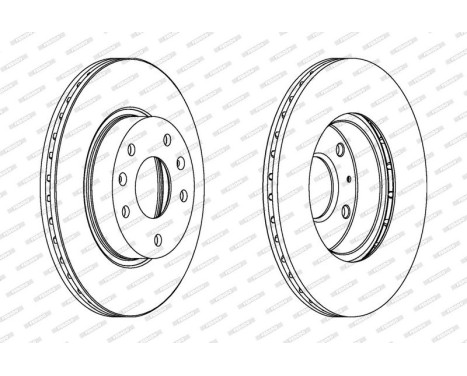Brake Disc PREMIER Coat+ disc DDF1151C Ferodo