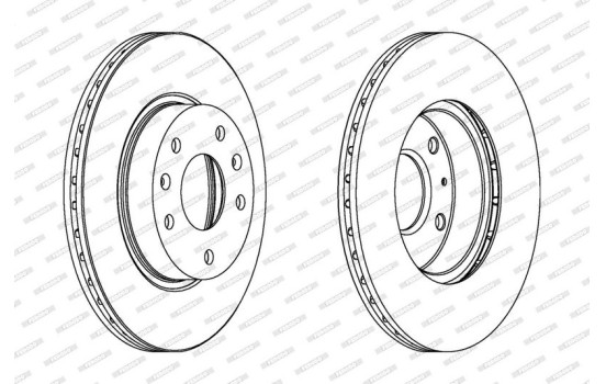 Brake Disc PREMIER Coat+ disc DDF1151C Ferodo