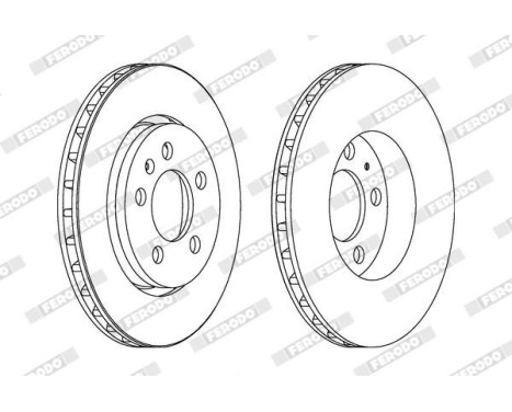 Brake Disc PREMIER Coat+ disc DDF1154C Ferodo