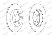 Brake Disc PREMIER Coat+ disc DDF1155C Ferodo