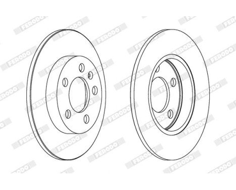 Brake Disc PREMIER Coat+ disc DDF1155C Ferodo