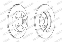 Brake Disc PREMIER Coat+ disc DDF1155C Ferodo