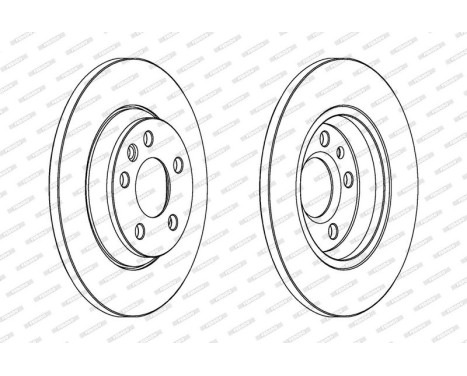 Brake Disc PREMIER Coat+ disc DDF1158C Ferodo, Image 2