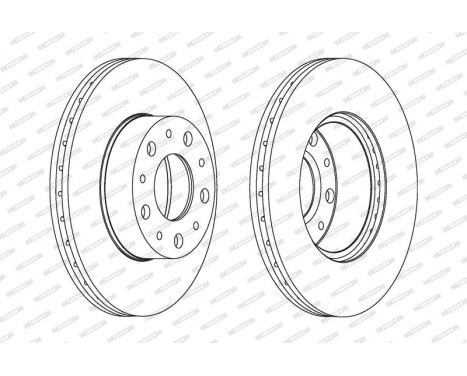 Brake Disc PREMIER Coat+ disc DDF1170C Ferodo