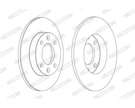 Brake Disc PREMIER Coat+ disc DDF1178C Ferodo, Image 2