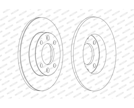 Brake Disc PREMIER Coat+ disc DDF1178C Ferodo