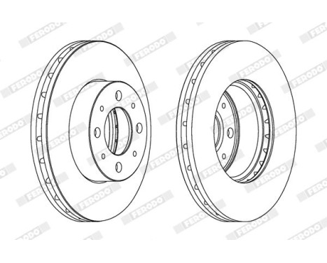 Brake Disc PREMIER Coat+ disc DDF1179C Ferodo