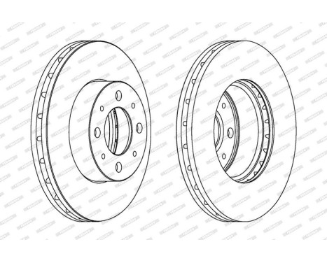 Brake Disc PREMIER Coat+ disc DDF1179C Ferodo