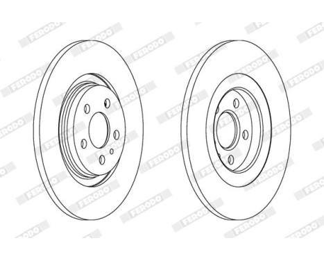 Brake Disc PREMIER Coat+ disc DDF1181C Ferodo, Image 2