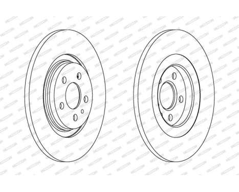 Brake Disc PREMIER Coat+ disc DDF1181C Ferodo
