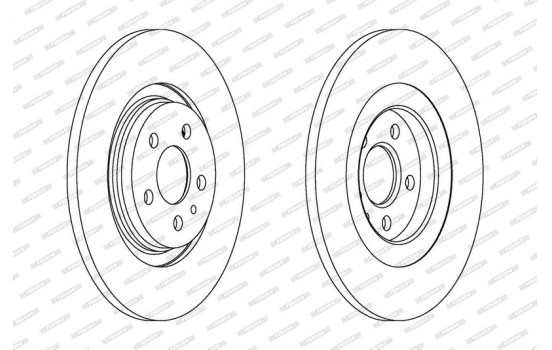 Brake Disc PREMIER Coat+ disc DDF1181C Ferodo