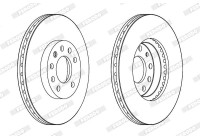 Brake Disc PREMIER Coat+ disc DDF1191C Ferodo