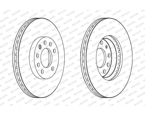 Brake Disc PREMIER Coat+ disc DDF1191C Ferodo