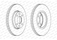 Brake Disc PREMIER Coat+ disc DDF1201C Ferodo