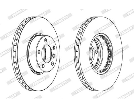 Brake Disc PREMIER Coat+ disc DDF1202C-1 Ferodo, Image 2
