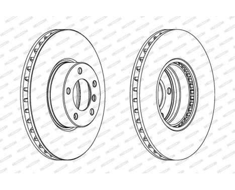 Brake Disc PREMIER Coat+ disc DDF1202C-1 Ferodo, Image 2