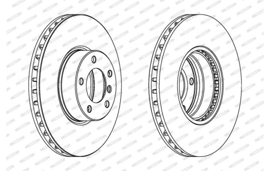 Brake Disc PREMIER Coat+ disc DDF1202C-1 Ferodo, Image 2