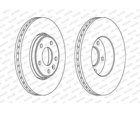 Brake Disc PREMIER Coat+ disc DDF1204C-1 Ferodo, Image 2