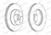 Brake Disc PREMIER Coat+ disc DDF1216C Ferodo