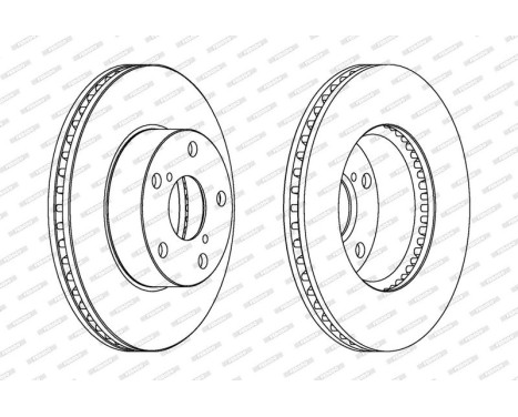 Brake Disc PREMIER Coat+ disc DDF1216C Ferodo