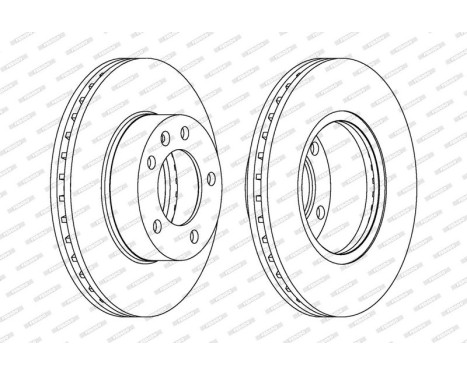 Brake Disc PREMIER Coat+ disc DDF1217C-1 Ferodo, Image 2