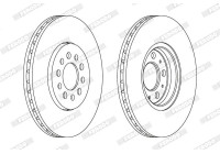 Brake Disc PREMIER Coat+ disc DDF1221C Ferodo