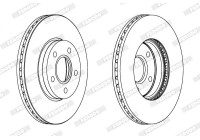 Brake Disc PREMIER Coat+ disc DDF1222C Ferodo