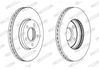 Brake Disc PREMIER Coat+ disc DDF1222C Ferodo