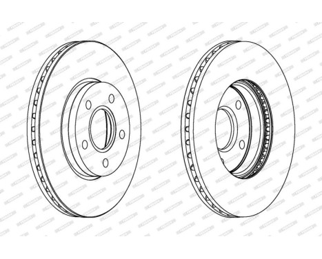 Brake Disc PREMIER Coat+ disc DDF1222C Ferodo