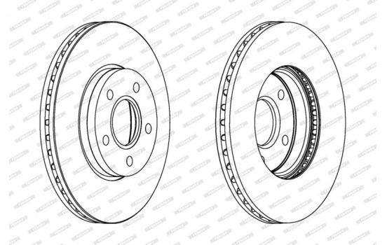 Brake Disc PREMIER Coat+ disc DDF1222C Ferodo